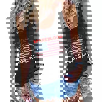 American Vintage Flag Pure Blood Non Gmo Tshirt Women Flowy Tank - Monsterry