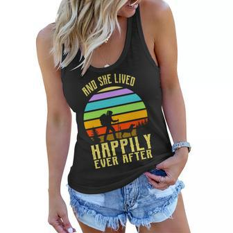 And She Lived Happily Ever After Hiking Women Flowy Tank - Monsterry CA
