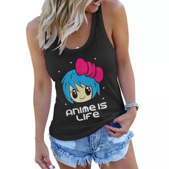 Anime Is Life Japanese Anime Love Animes Women Flowy Tank - Thegiftio