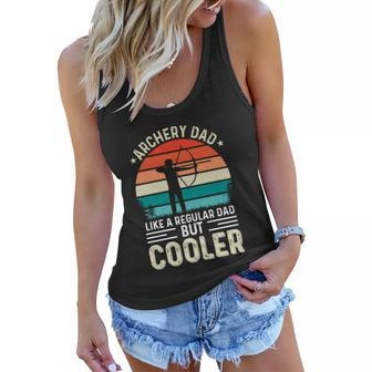 Archery Dad Funny Fathers Day Gift For Archer Bow Hunter Graphic Design Printed Casual Daily Basic Women Flowy Tank - Thegiftio UK