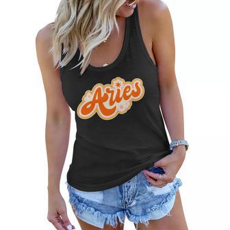 Aries Zodiac Retro Birthday Graphic Design Printed Casual Daily Basic Women Flowy Tank - Thegiftio UK