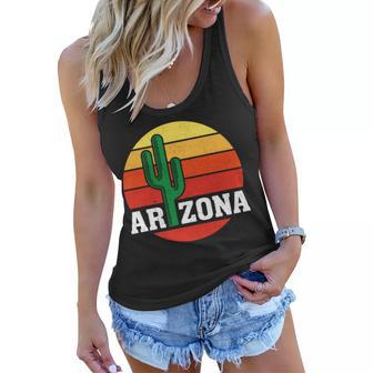 Arizona Cactus Sunset Women Flowy Tank - Monsterry