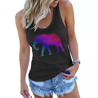 Autism Awareness Elephant Quotes Tshirt Women Flowy Tank - Monsterry