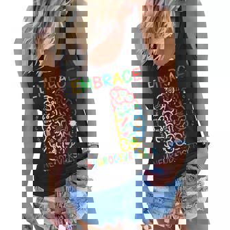 Autism Awareness Embrace Neurodiversity Adhd Autism Women Flowy Tank - Thegiftio