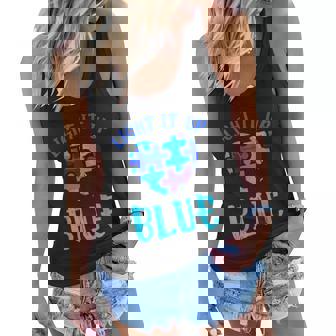 Autism Awareness Shirt Light It Up Blue Autism Awareness Women Flowy Tank - Monsterry
