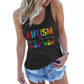 Autism Embrace The Amazing Tshirt Women Flowy Tank - Monsterry