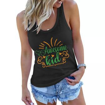 Awesome Kid Funny Quote Gifts Designs Graphic Design Printed Casual Daily Basic Women Flowy Tank - Thegiftio UK