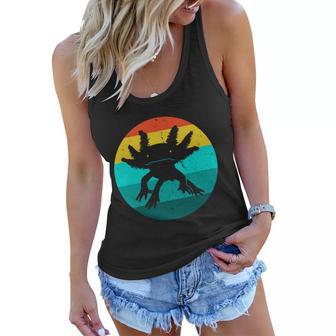 Axolotl Funny Retro Women Flowy Tank - Monsterry AU