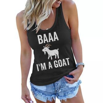 Baaa Im A Goat Funny Halloween Party Animal Costume Women Flowy Tank - Thegiftio UK