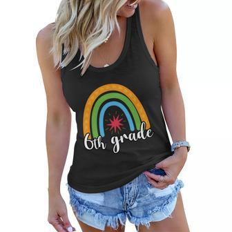 Back To School 6Th Graderainbow Lover First Day Of School Women Flowy Tank - Monsterry