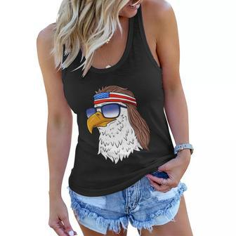 Bald Eagle Mullet 4Th Of July Funny V2 Women Flowy Tank - Monsterry