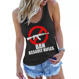 Ban Assault Rifles Gun Control Tshirt Women Flowy Tank - Monsterry