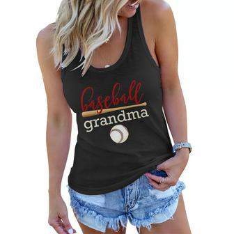 Baseball Grandma Shirt For Family Baseball Women Flowy Tank - Thegiftio UK