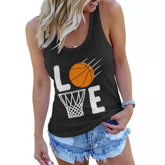 Basketball Love Basketball Lover Basketball Fan Basketball Player Women Flowy Tank - Monsterry