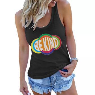 Be Kind 70S Retro Logo Tribute Women Flowy Tank - Monsterry CA