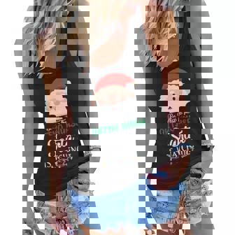 Be Nice To The Ortho Nurse Santa Is Watching Xmas Women Flowy Tank - Thegiftio