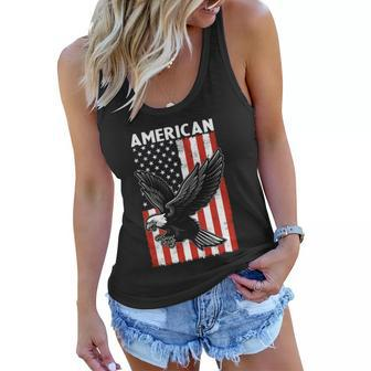 Beautiful Flying American Bald Eagle Mullet 4Th Of July Gift Women Flowy Tank - Monsterry