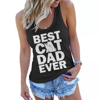 Best Cat Dad Ever V3 Women Flowy Tank - Monsterry