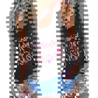 Best Kind Of Mom Raises A Nurse Mothers Day Flowers Rn Gifts V9 Women Flowy Tank - Thegiftio