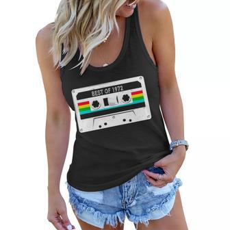 Best Of 1972 Retro 50Th Birthday Mixtape Women Flowy Tank - Monsterry CA