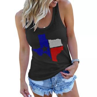 Big Texas Flag Vintage Tshirt Women Flowy Tank - Monsterry CA