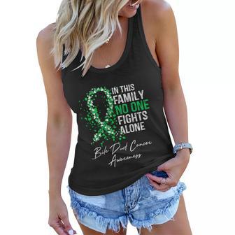 Bile Duct Cancer Awareness This Family No One Fights Alone Gift Women Flowy Tank - Monsterry UK