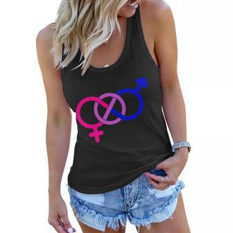 Bisexual Bi Pride Shirt Gay Parade Lgbtq Tshirt Women Flowy Tank - Monsterry