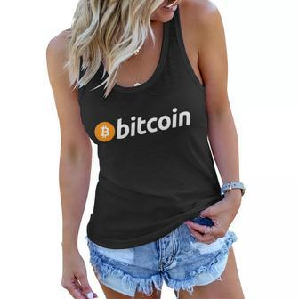 Bitcoin Logo Tshirt Women Flowy Tank - Monsterry