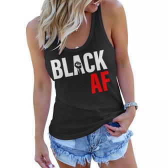 Black Af Fist Logo V2 Women Flowy Tank - Monsterry