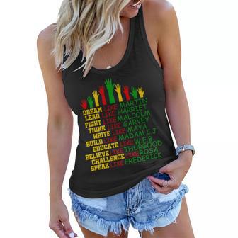 Black History Month Famous Figures Women Flowy Tank - Monsterry