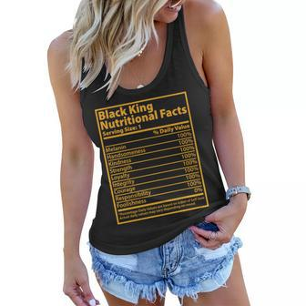 Black King Nutritional Facts V2 Women Flowy Tank - Monsterry