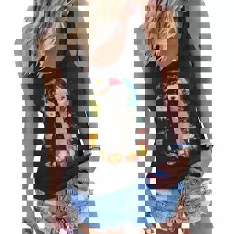 Black White Cat Halloween Christmas T Women Flowy Tank - Thegiftio