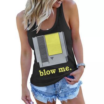 Blow Me Retro Video Game Tshirt Women Flowy Tank - Monsterry AU