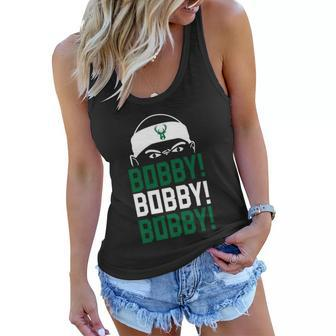 Bobby Bobby Bobby Milwaukee Basketball Tshirt Women Flowy Tank - Monsterry