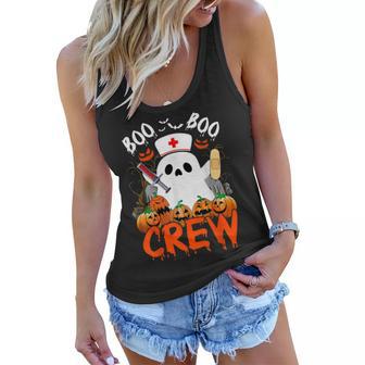 Boo Boo Crew Funny Ghost Ems Emt Paramedic Nurse Halloween Women Flowy Tank - Thegiftio UK