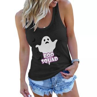 Boo Squad Halloween Day Sublimation Retro Halloween Women Flowy Tank - Thegiftio UK