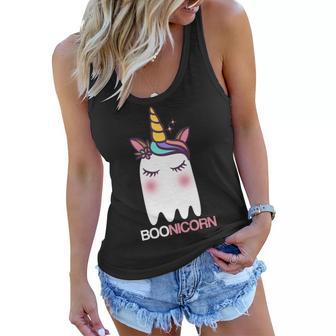 Boonicorn Halloween Unicorn Ghost Women Flowy Tank - Monsterry UK