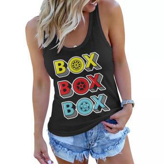 Box Box Box Retro Vintage Racing Women Flowy Tank - Thegiftio UK