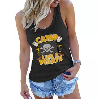 Camp Like A Pirate Women Flowy Tank - Monsterry CA