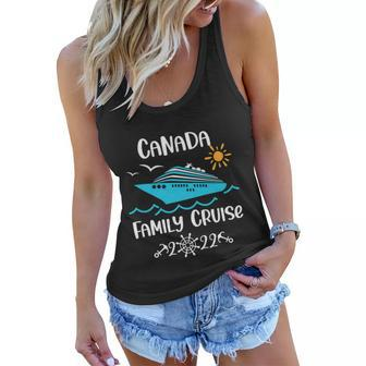 Canada Family Cruise 2022 Vacation Trip Funny Gift Women Flowy Tank - Thegiftio UK