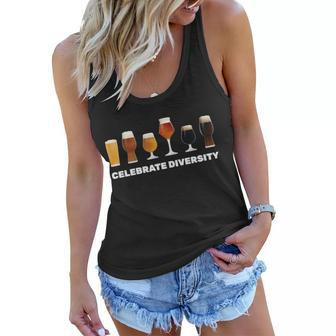 Celebrate Diversity Beer Funny Tshirt Women Flowy Tank - Monsterry UK