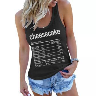 Cheesecake Nutrition Facts Funny Thanksgiving Christmas V2 Women Flowy Tank - Seseable