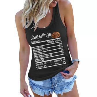 Chitterlings Nutrition Facts Label Women Flowy Tank - Monsterry