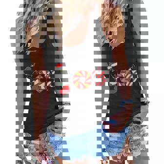 Christmas Black Cat Merry Christmas Joy Xmas Women Flowy Tank - Thegiftio