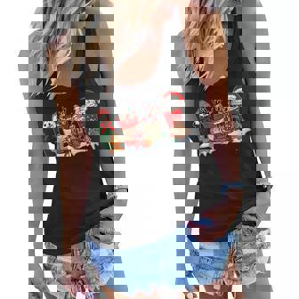 Christmas Coffee For Womens Sweets Winter Cozy Coffee Lovers Women Flowy Tank - Thegiftio