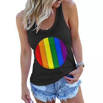 Circle Lgbt Gay Pride Lesbian Bisexual Ally Quote Women Flowy Tank - Monsterry DE