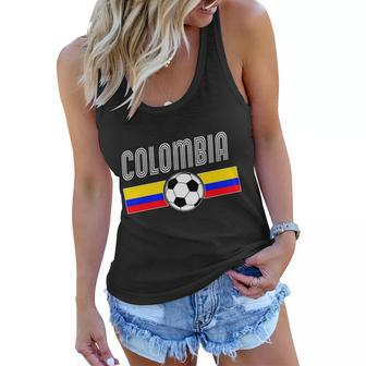 Colombia Futball Soccer Ball Logo Tshirt Women Flowy Tank - Monsterry AU