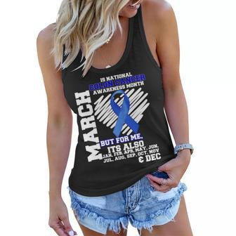 Colon Cancer Awareness Month Is Every Month Women Flowy Tank - Monsterry DE