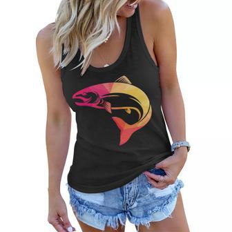 Colorful Geometric Fish Women Flowy Tank - Monsterry UK