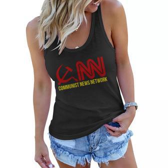 Communist News Network Trump Funny Women Flowy Tank - Monsterry AU